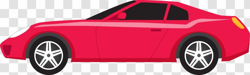Sports Car Mazda6 Vehicle - Model - Red Vector Cartoon Transparent PNG