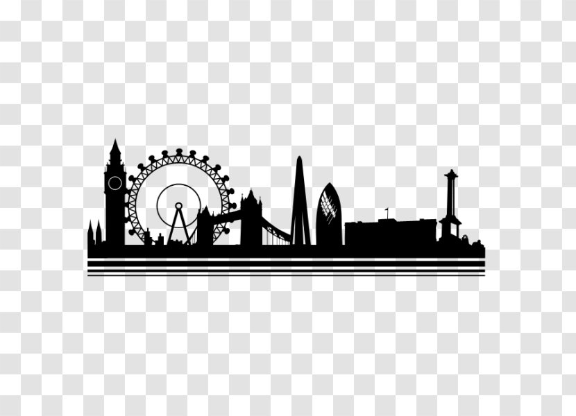 Wall Decal Skyline City Vinyl Group Sticker - London Vector Transparent PNG