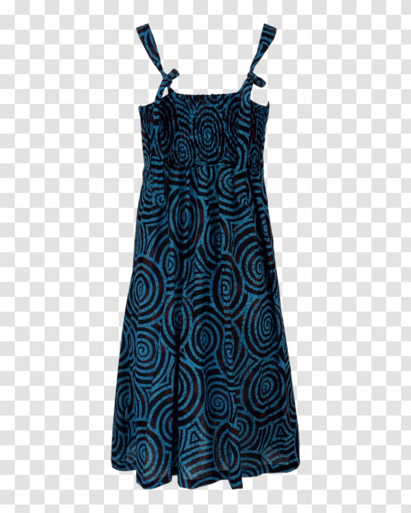 Cocktail Dress Shoulder Pattern - Electric Blue Transparent PNG