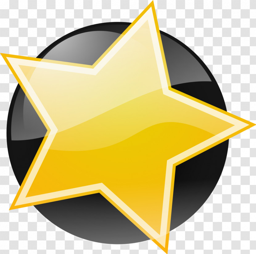 Yellow Logo Symbol Star Transparent PNG