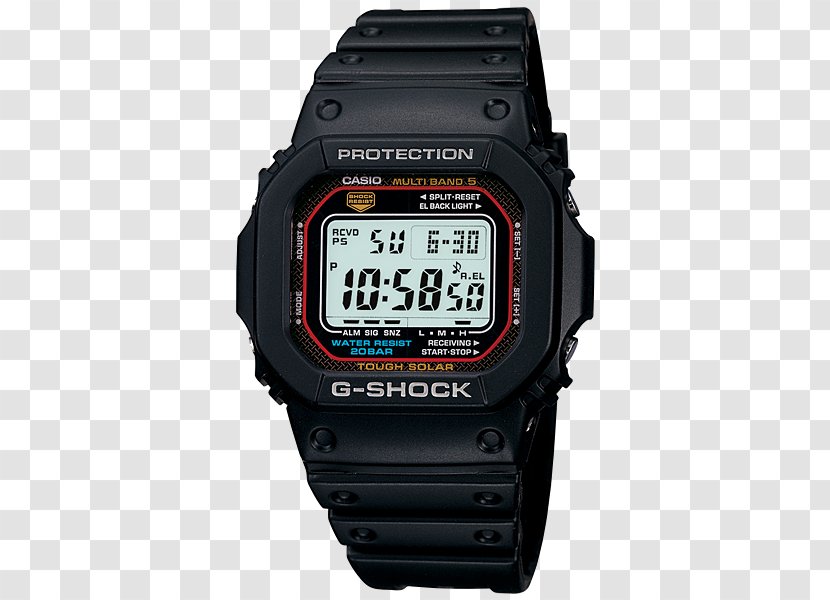 G-Shock GW-M5610 Watch Casio Tough Solar - Clock - G Shock Transparent PNG