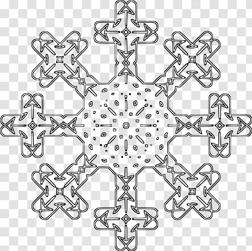 Snowflake Clip Art - Line Transparent PNG