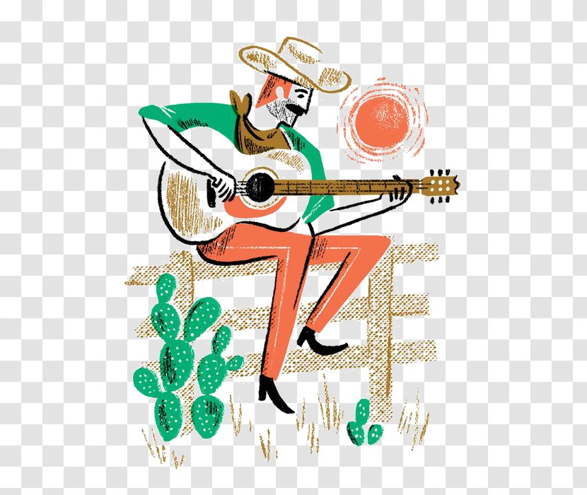 Guitar Cowboy - Man Transparent PNG
