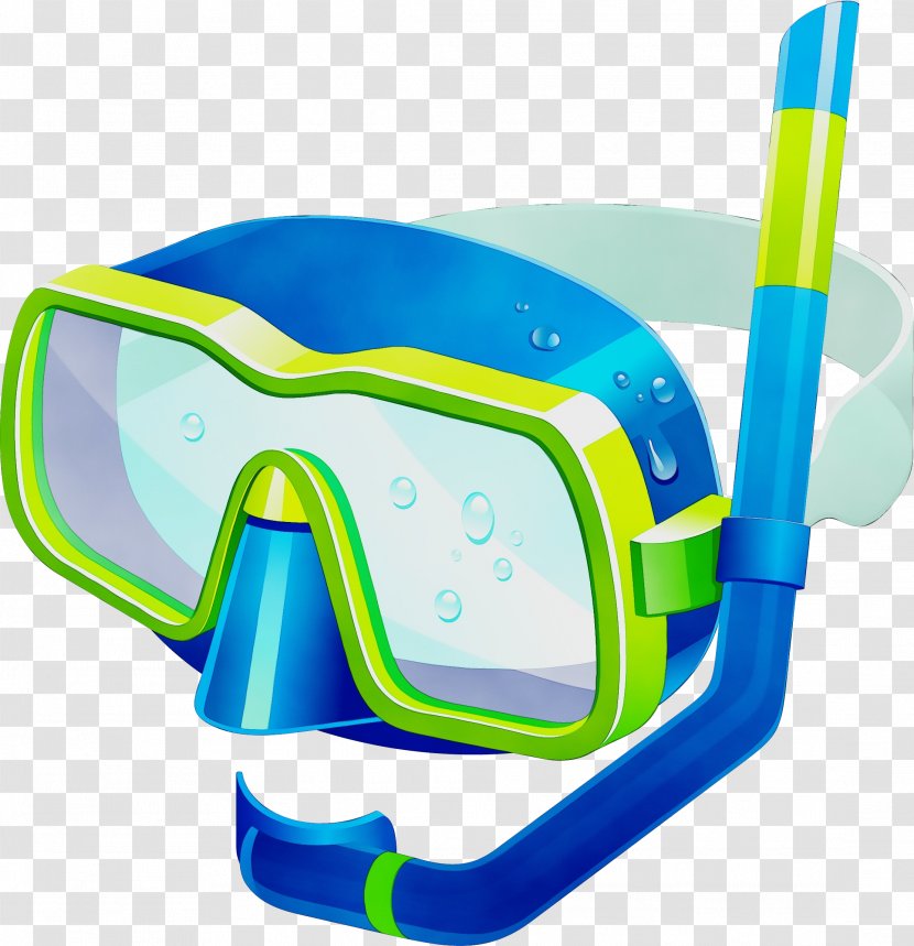 Summer Watercolor - Vacation - Snorkeling Sports Equipment Transparent PNG