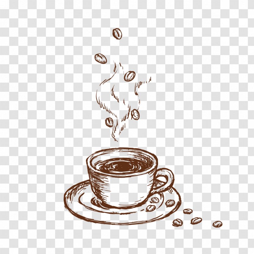Coffee Cup Cafe Jenns Java - White - Drink Beans Transparent PNG