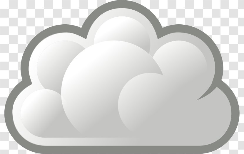 Overcast Weather Forecasting Cloud Clip Art - Stylized Transparent PNG