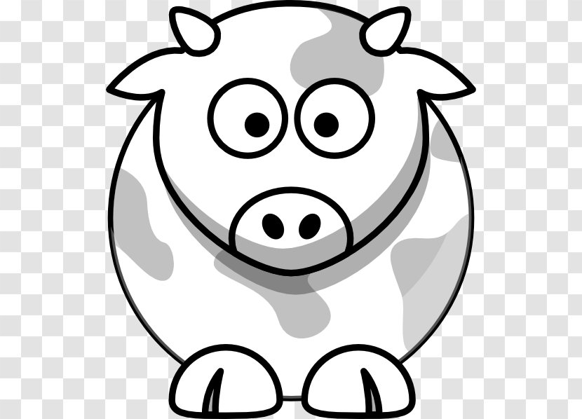 Beef Cattle Drawing Cartoon Clip Art - Outline Of Cow Transparent PNG