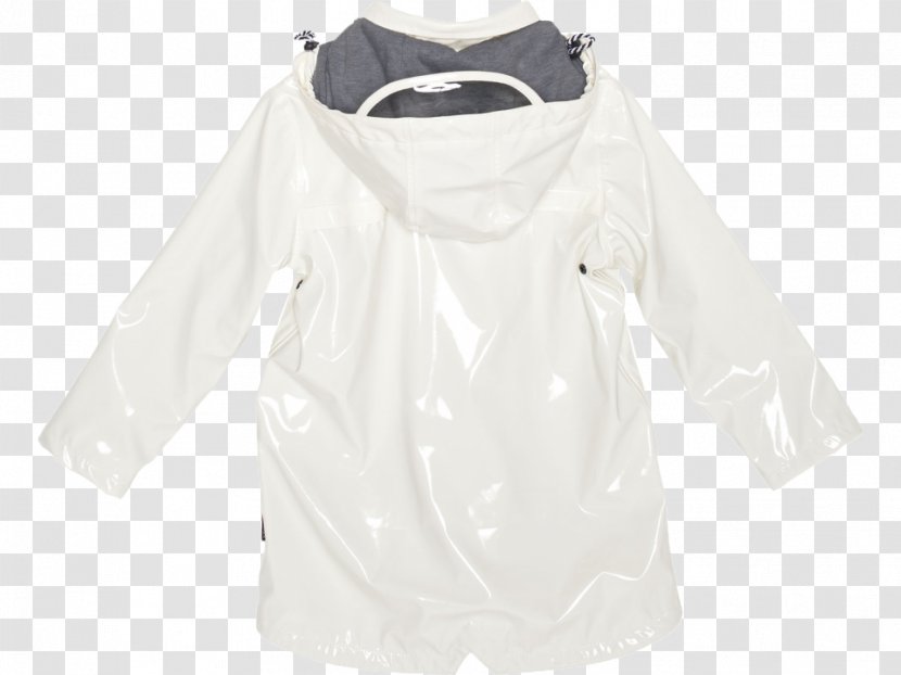 Sleeve Jacket Neck Outerwear Hood - White - Angry Cow Transparent PNG