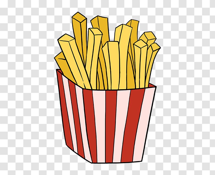 French Fries Drawing Hamburger Frying Image - Fried Food Transparent PNG
