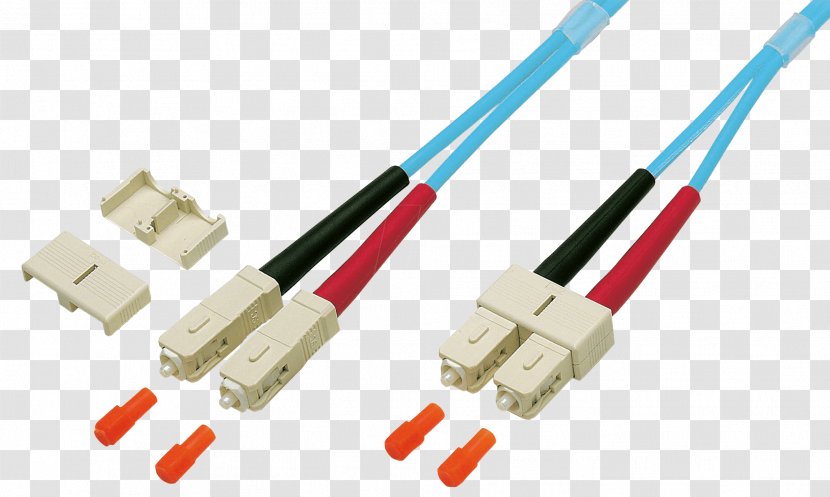 Multi-mode Optical Fiber Connector Electrical Cable Patch - Scène Transparent PNG