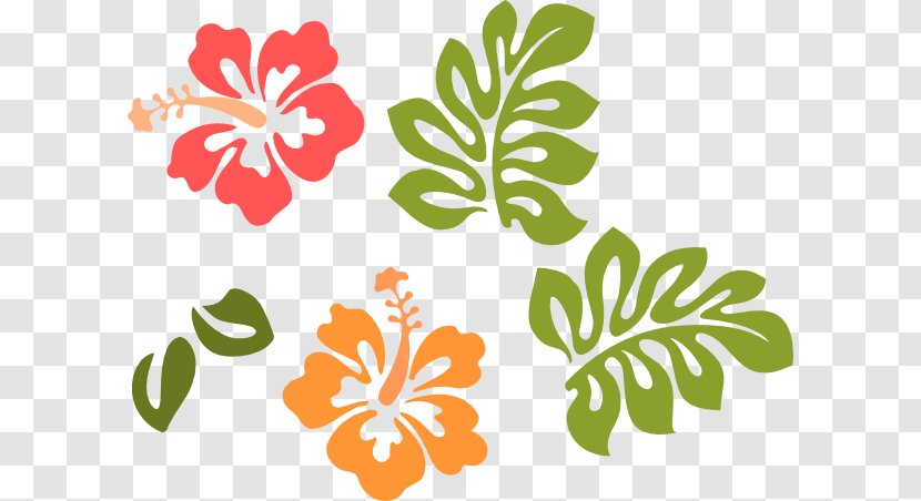 Rosemallows Hawaii Clip Art - Royaltyfree - Flora Transparent PNG
