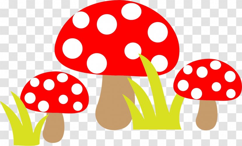 Mushroom Stock Photography Clip Art - Public Domain - Red Dot Cute Mushrooms Transparent PNG