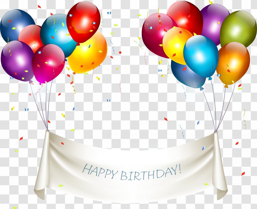 Happy Birthday To You Balloon - Gift - Colorful Transparent PNG