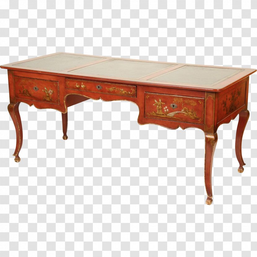 Table Writing Desk Drawer Furniture - Pedestal - Chinoiserie Transparent PNG