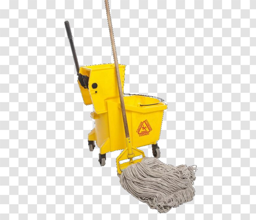 Mop Bucket Cart Cleaner Towel Cleaning Transparent PNG