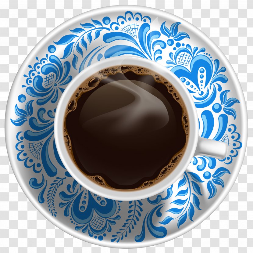 Coffee Cup Cafe Espresso Tea - Plate - Vector Transparent PNG
