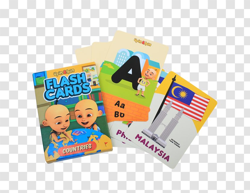Game Toy Plastic Flashcard Product - Country - Upin Ipin Transparent PNG