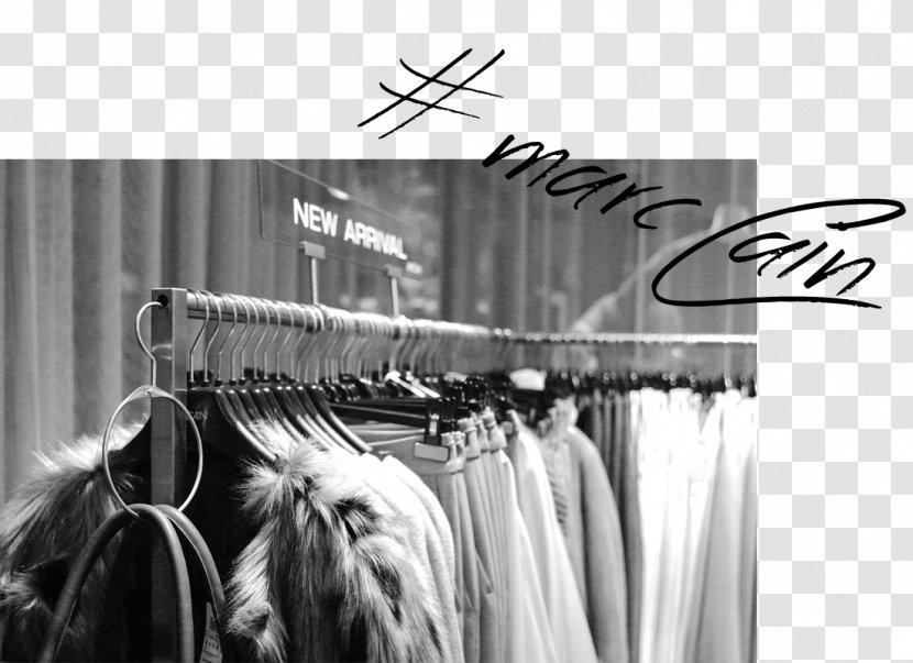 Clothes Hanger Brand White Font - Monochrome Photography - Design Transparent PNG