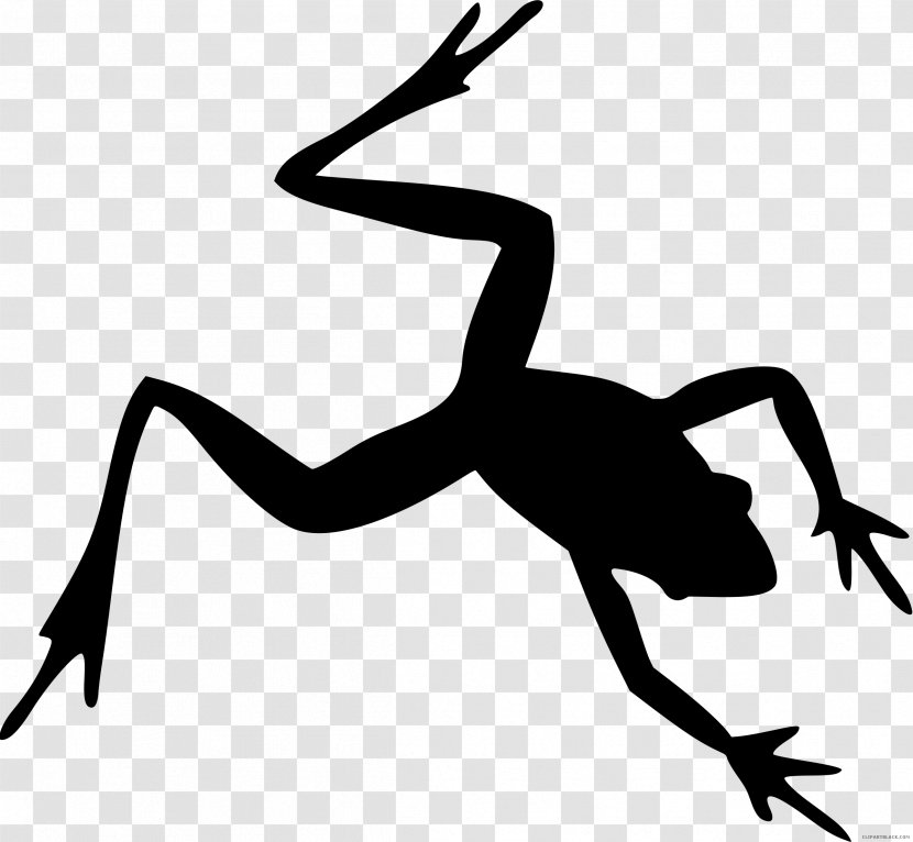 Frog Silhouette Clip Art - Artwork - Clipart Black And White Transparent PNG