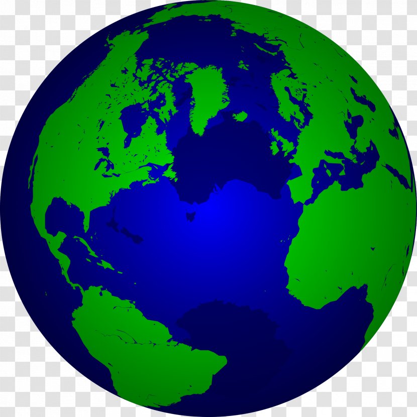 Earth Globe Clip Art - World Map Transparent PNG