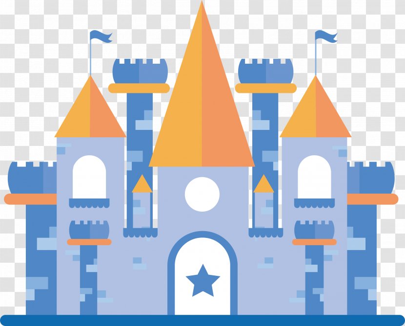 Euclidean Vector Adobe Illustrator - Area - Blue Castle Transparent PNG