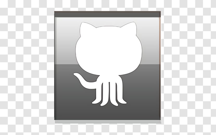 Github Icon - White - Small To Mediumsized Cats Kitten Transparent PNG