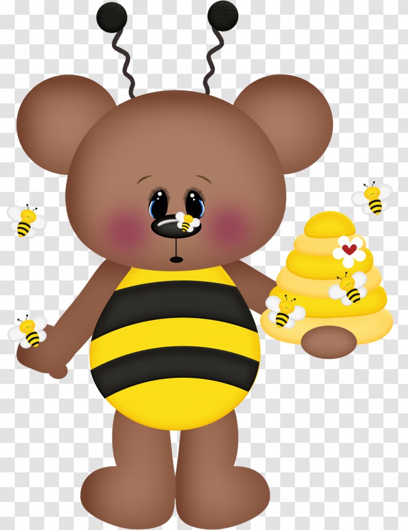 Bee Bear Insect Drawing Clip Art - Tree Transparent PNG