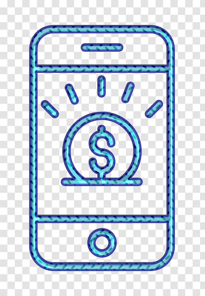 Investment Icon Dollar Coin Icon Smartphone Icon Transparent PNG