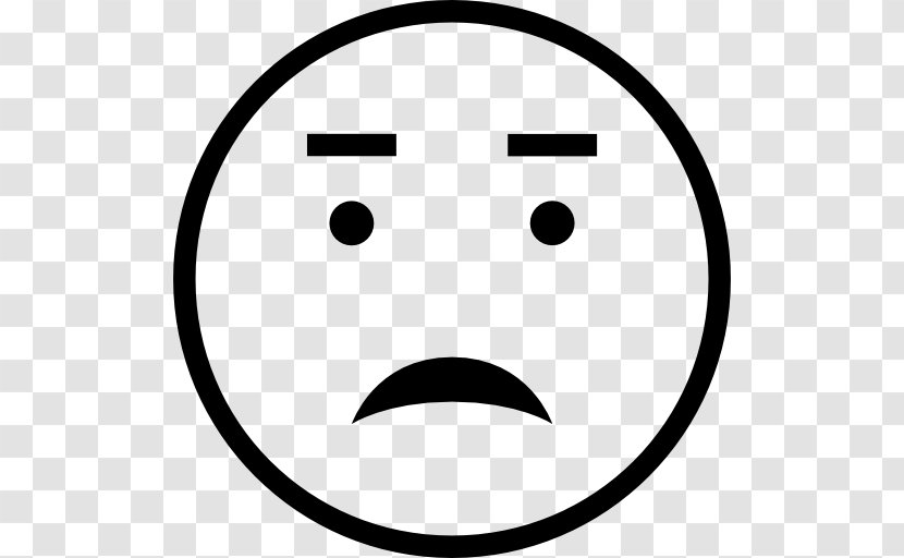 Emoticon Face Smiley Worry - Head Transparent PNG