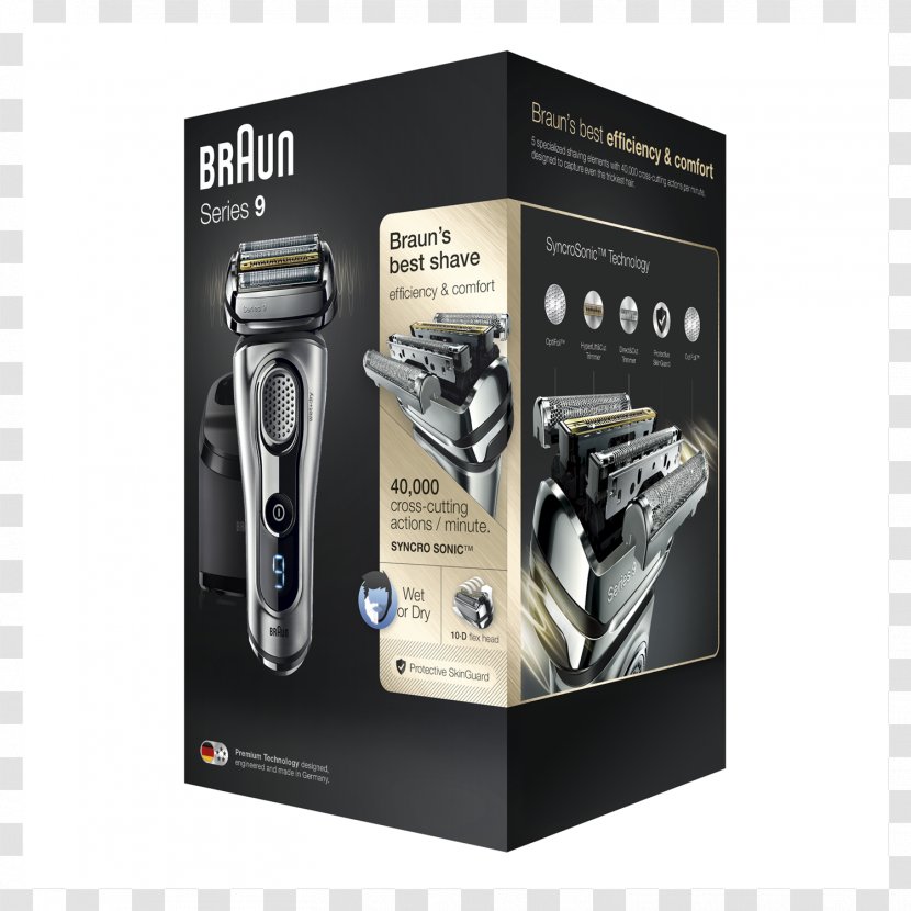 Braun Series 9 9260 / 9290 9293 9295 Electric Razors & Hair Trimmers Shaving - Multimedia - Razor Transparent PNG