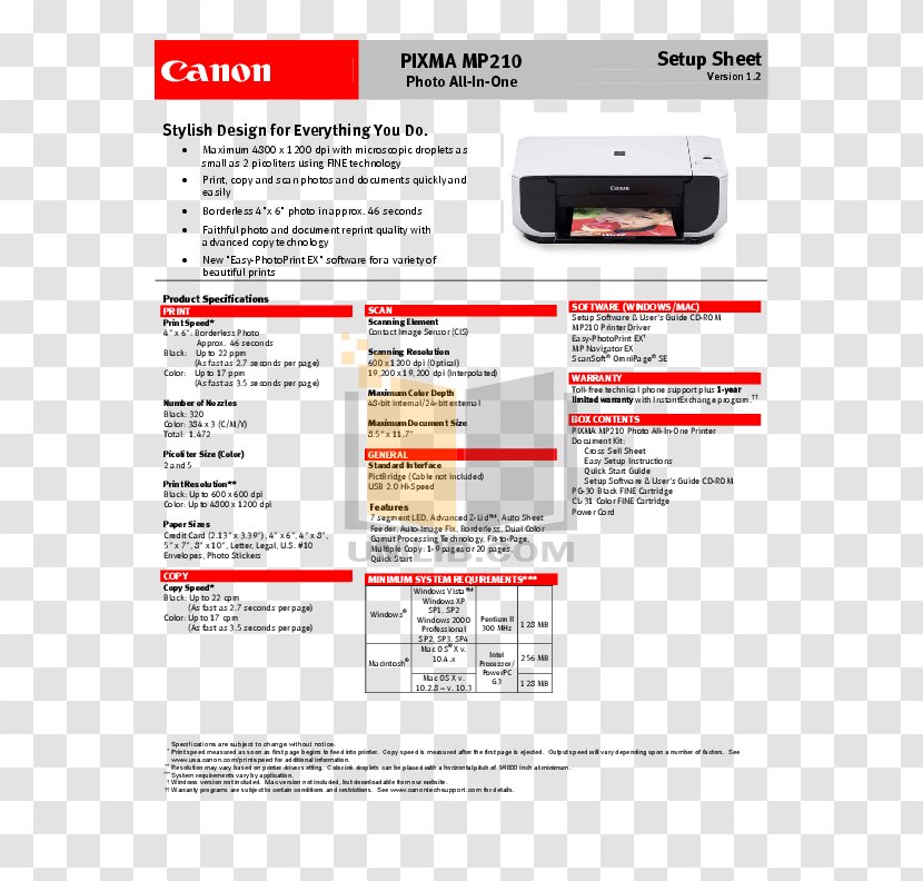 Printer Photocopier Canon Inkjet Printing Image Scanner Transparent PNG