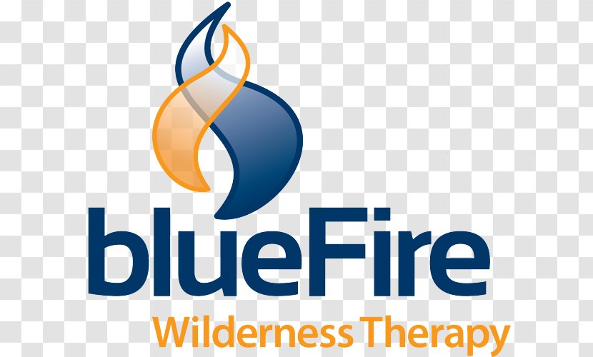 BlueFire Wilderness Therapy Logo Brand - Text - Anasazi Background Transparent PNG
