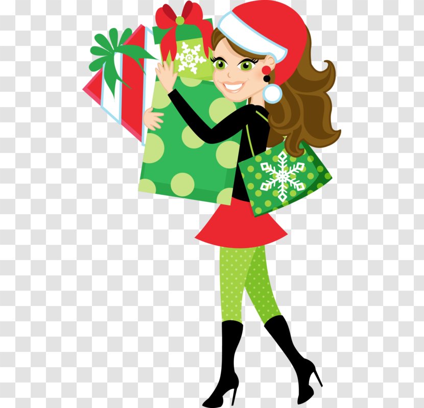 Christmas Shopping Clip Art - Spree Transparent PNG