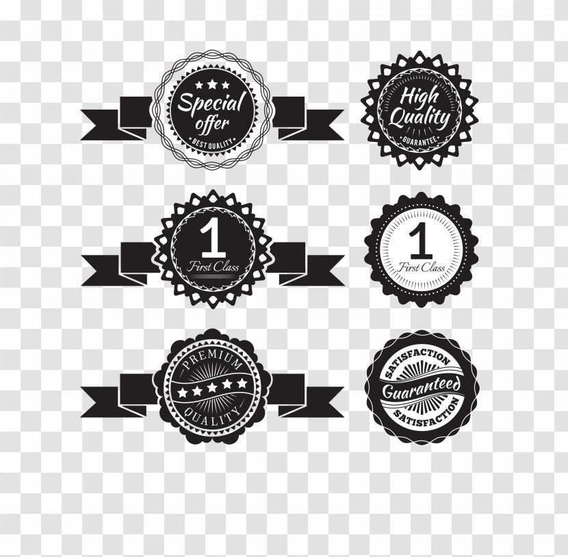 Paper Label - Vector Black Logo Transparent PNG