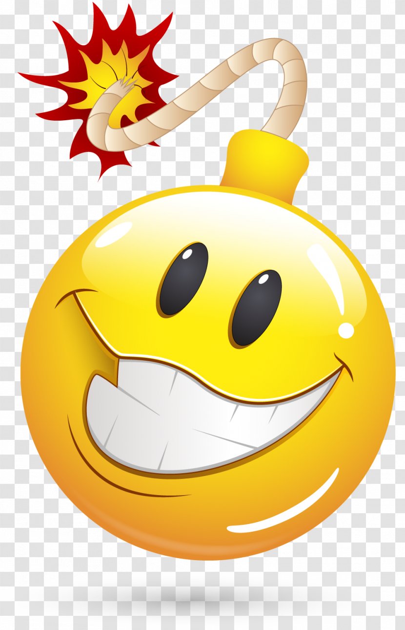 Emoticon Smiley Stock Photography Royalty-free Clip Art - Yellow - Bombe Transparent PNG