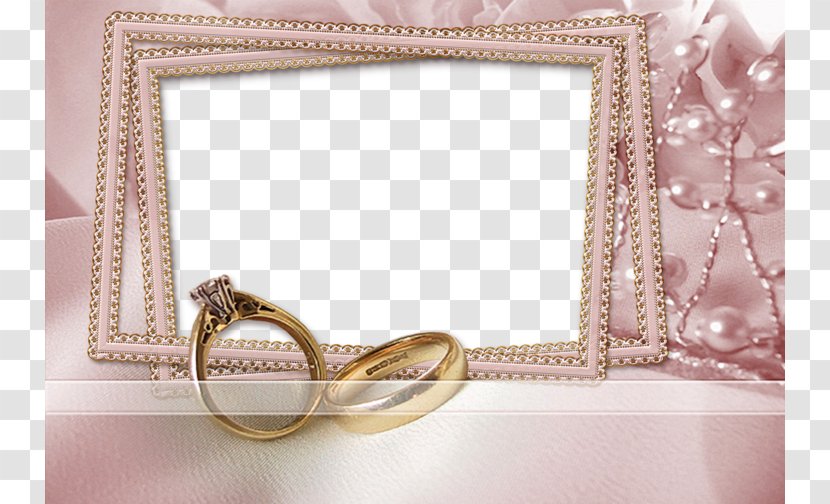 Picture Frame Wedding Marriage Photography - Anniversary - There Are Pearl Ring Photo Transparent PNG
