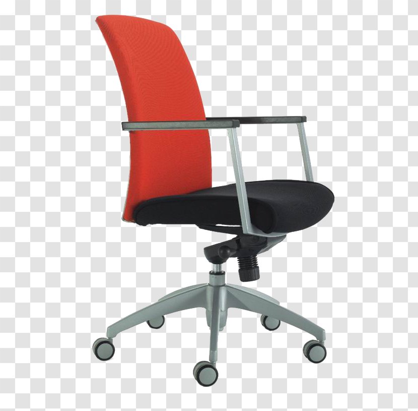 Office Chair Table Furniture Wing - Desk - Red Armchair Transparent PNG