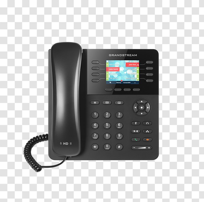 Grandstream Networks GXP2135 VoIP Phone Telephone Mobile Phones - Gigabit Ethernet Transparent PNG