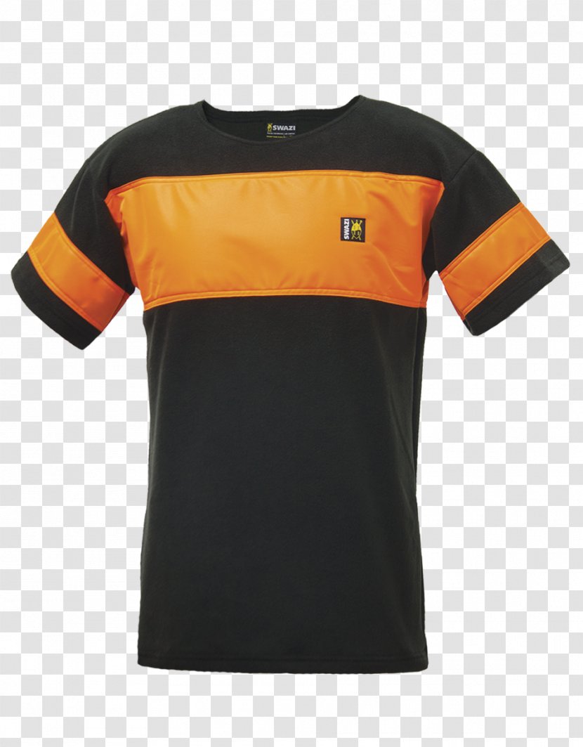 T-shirt High-visibility Clothing Sleeve Workwear - Orange - Men's Transparent PNG
