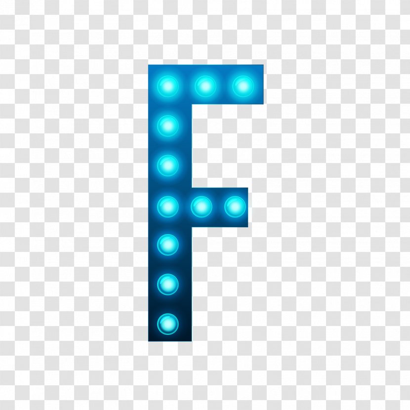 Light Letter F - Luminous Lamp Letters Transparent PNG