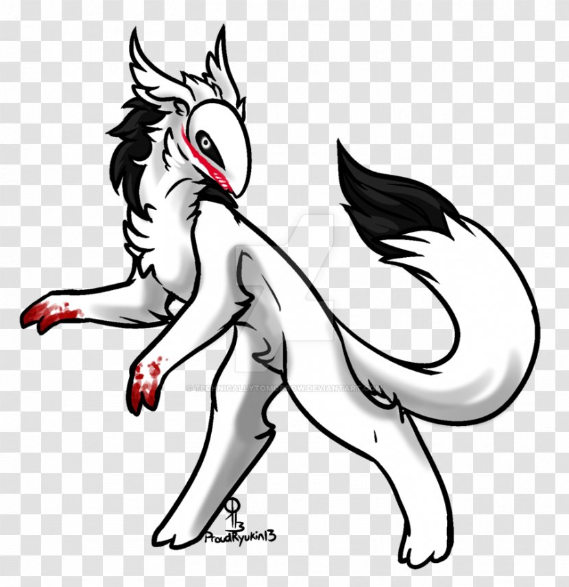 Cat /m/02csf Drawing Canidae Clip Art - Heart - Jeff The Killer Transparent PNG