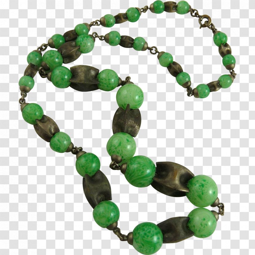 Emerald Bead Necklace Jade Turquoise - Bracelet Transparent PNG