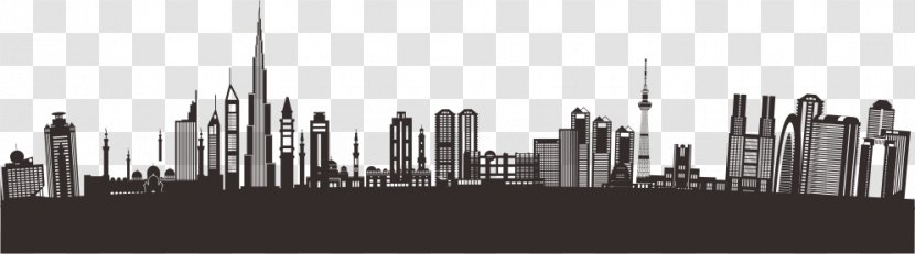 City Drawing Architecture Building - Hand-painted Transparent PNG