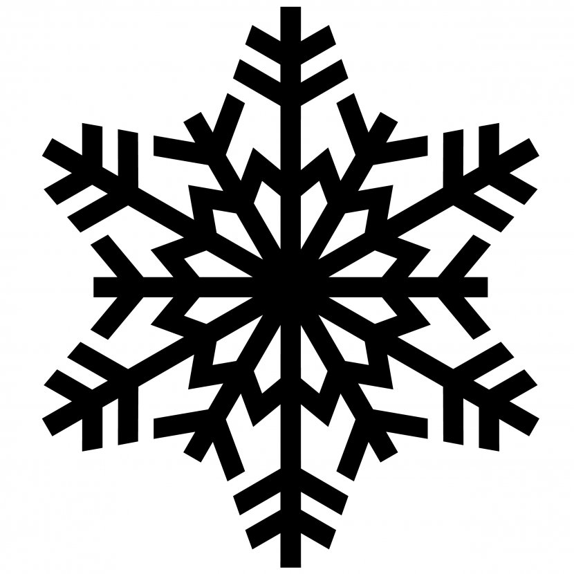 Snowflake Pixel Clip Art - Symmetry - Silhouette Cliparts Transparent PNG