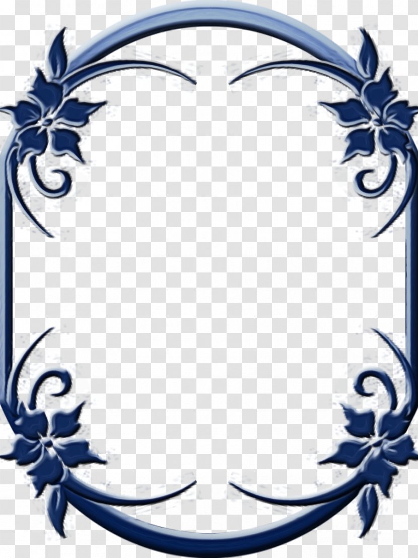 Blue Flower Frame - Film - Ornament Transparent PNG