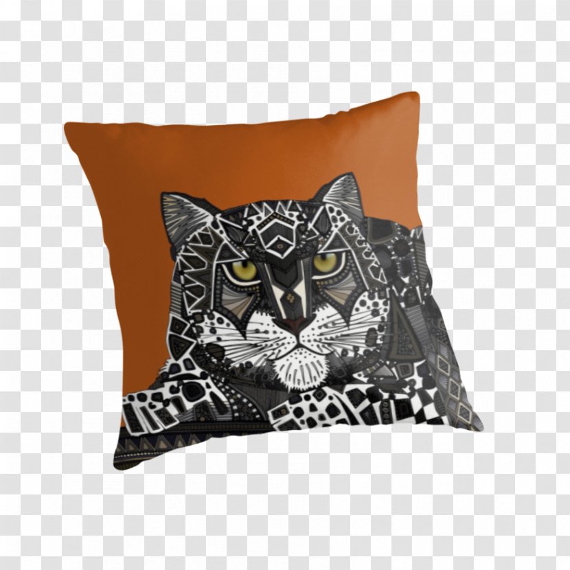 Throw Pillows Snow Leopard Cushion Transparent PNG