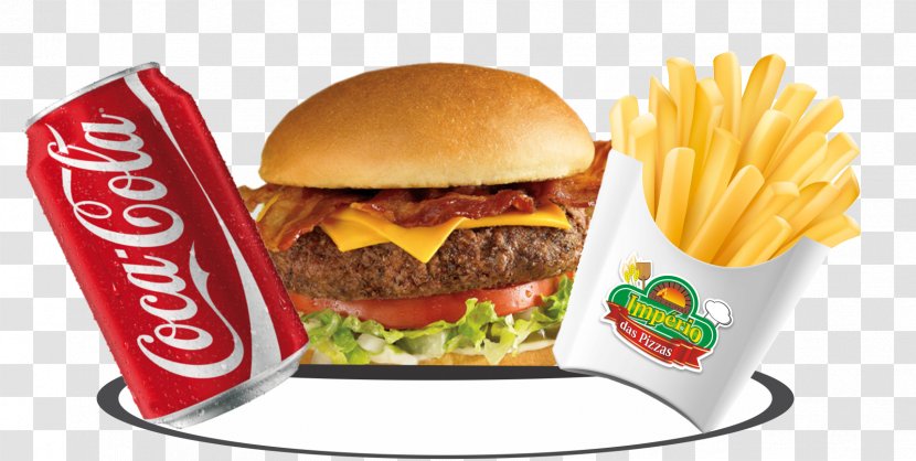 French Fries Cheeseburger Hamburger Breakfast Sandwich Pizza - Whopper - Batata Frita E Hamburguer Transparent PNG