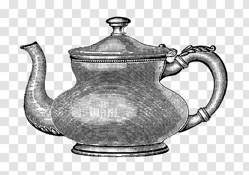 Teapot Kettle Clip Art - Silver - Kitchenware Transparent PNG
