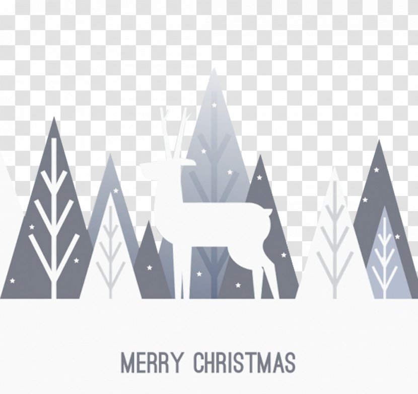 Deer Christmas Flat Design Interior Services - Text - Elegant And Fresh Forest Reindeer Creative Transparent PNG