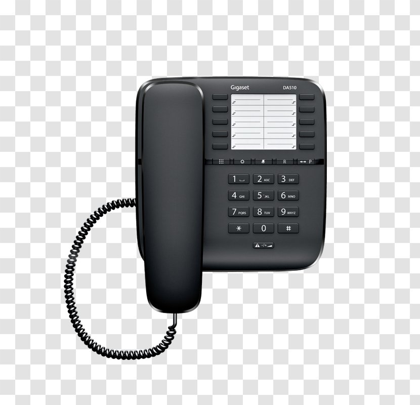 Home & Business Phones Telephone Gigaset DA410 DA310 Corded Analogue DA510 No Display - Electronics - Communications Transparent PNG